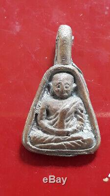 LP Ngern Wat Bangklan, Phim Job Lek, Thai Amulet Buddha, Lucky Pendant, BE. 2460