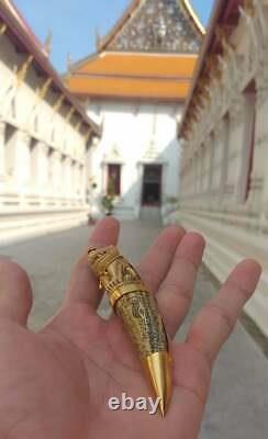LP Pern Pig Tooth Carving Tiger Thai Bracelet Buddha Amulet Protect Gain Wealth