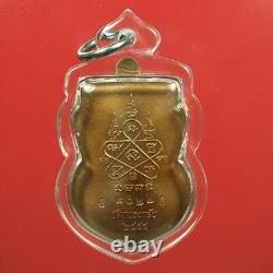 LP Sakorn Chinnarat Phawn 55 Ner (Thong dang), BE 2555. Thai buddha amulet