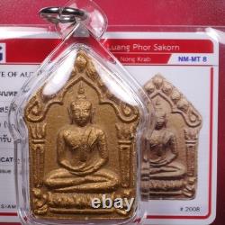 LP Sakorn, Phra Khun Paen, BE. 2551. WAT NONG KRUB, Thai buddha amulet & CARD#10