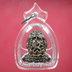 LP Sakorn, Phra Pidta, BE. 2553. WAT NONG KRUB, Thai buddha amulet & CARD#15