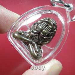 LP Sakorn, Phra Pidta, BE. 2553. WAT NONG KRUB, Thai buddha amulet & CARD#15