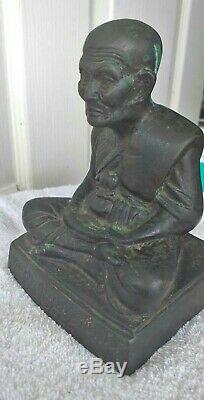 LP Thuad Statue Wat Chang Hai BE 2505 Thai Amulet Buddha Magic Power Protect Old