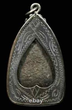LP Thuad Thai Buddha Amulet Magic Famous Tuad Protect Century (Silver Pendant)