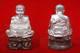 LP Tuad Silver Kring Karuntan LP Keiw Thai Buddha Amulet Magic Luck Fortune Rich