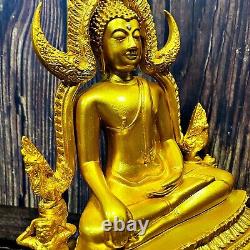 Large 30cm Buddha Chinnaraj Statue Lucky Fortune Shine Bright Thai Amulet #17570