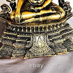 Large 30cm Buddha Chinnaraj Statue Lucky Rich Fortune Old Gold Thai Amulet 17570