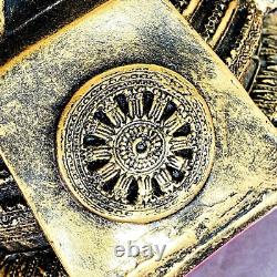Large 30cm Buddha Chinnaraj Statue Lucky Rich Fortune Old Gold Thai Amulet 17570