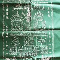 Large 4Pcs Pha Yant Buddha Buddhism Mantra Cloth Talisman Magic Thai Amulet REAL
