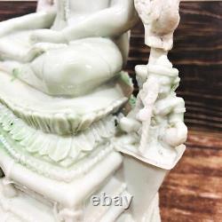 Large Buddha Chinnaraj Statue Marble Fiber Glass Mass Chant Thai Amulet #16071