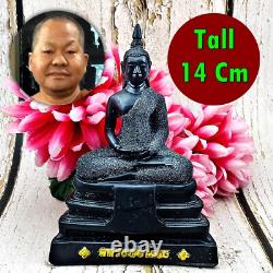 Large Buddha Statue Leklai Dust Meditation Soton Lucky Fortune Lp Somporn #16319