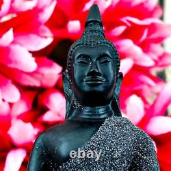 Large Buddha Statue Leklai Dust Meditation Soton Lucky Fortune Lp Somporn #16319