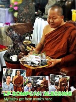 Large Buddha Statue Leklai Dust Meditation Soton Lucky Fortune Lp Somporn #16319