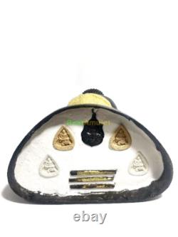 Large Happy Fat Buddha Statue Meditation Gold Sankajai Lp Pern Thai Amulet #9072