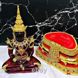 Large Meditation Buddha Statue Red Gold Armor Lucky Magic Thai Amulet 50cm 17661