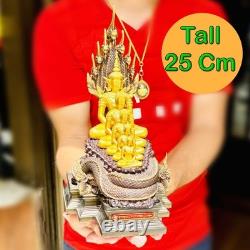 Large Statue Meditation Combine 5 Buddha Wat Nakpog Protection Thai Amulet 18537
