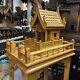 Large Thai Spirit House SanPraPhum Handmade Teak Wood New House Buddha Amulet