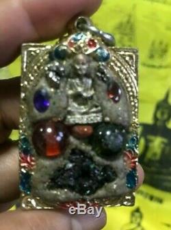 Leklai Devil Buddha Thai Amulet Cluster Badge Eye Naga Pendant Talisman Magic