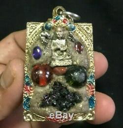 Leklai Devil Buddha Thai Amulet Cluster Badge Eye Naga Pendant Talisman Magic