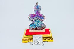 Leklai NAKA Buddh Rainbow 7Color protect magic lucky Rare thai buddha amulet 732