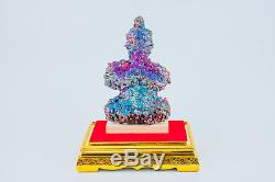 Leklai NAKA Buddh Rainbow 7Color protect magic lucky Rare thai buddha amulet 732