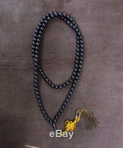 Leklai Necklace Real 108 Black LP Huan Thai Amulet Buddha Strong Power Life Luck