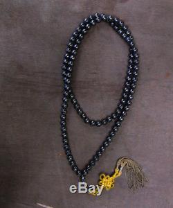 Leklai Necklace Real 108 Black LP Huan Thai Amulet Buddha Strong Power Life Luck