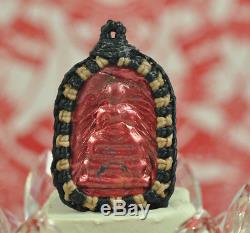 Leklai SURIYAN RACHA Natural Phra Somdej Somdet Wat Rakang LP Thai Buddha Amulet