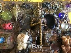 Leklai Talisman Buddha Huge Magic Palang Lokathat Devil Wood Love Thai Amulet