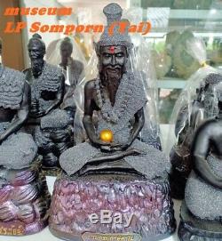 Leklai Thai Amulet Lp Somporn Lucky Takrut Wealth Protect Buddha Heal good 5.5