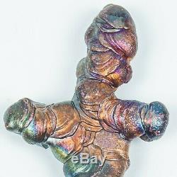 Leklai sword cross Rainbow color protect magic lucky Rare thai buddha amulet 959