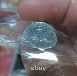 Lord Buddha 9 Face Silver LP Thongdam Thai Amulet Bring Lucky Wealth no. 225