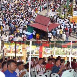 Lord Buddha 9 Face Silver LP Thongdam Thai Amulet Bring Lucky Wealth no. 225