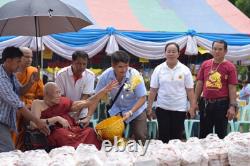 Lord Buddha 9 Face Silver LP Thongdam Thai Amulet Bring Lucky Wealth no. 225