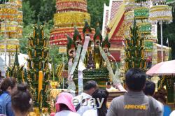 Lord Buddha 9 Face Silver LP Thongdam Thai Amulet Bring Lucky Wealth no. 225
