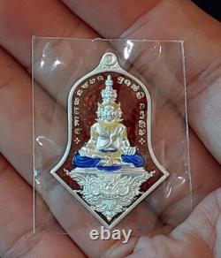 Lord Buddha 9 Face Silver Red LP Thongdam Thai Amulet Bring Lucky Wealth Rich