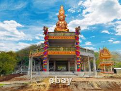 Lord Buddha 9 Face Silver Red LP Thongdam Thai Amulet Bring Lucky Wealth Rich