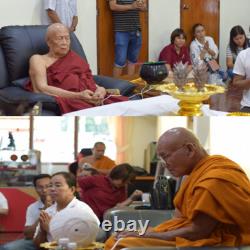 Lord Buddha 9 Face Silver Red LP Thongdam Thai Amulet Bring Lucky Wealth Rich