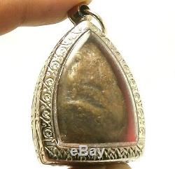 Lord Buddha Miracle 4 Arms Of Lampoon Thai Antique Lucky Success Amulet Pendant