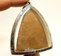 Lord Buddha Triple Blessing Amulet Thai Real Powerful Success Lucky Rich Pendant