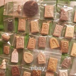 Lot 120Pcs Mixed Herb-Clay Somdej Pidta Khun Paen Phra Rod Buddha Thai Amulet