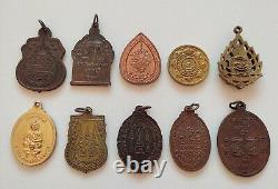 Lot Wholesale 50 pcs Thai Amulet Buddha Phra Lp Talisman Magic Charm Pendant