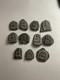 Lot of 11 Thai Mini Buddha Amulets Vintage Metal Buddhist Pendants
