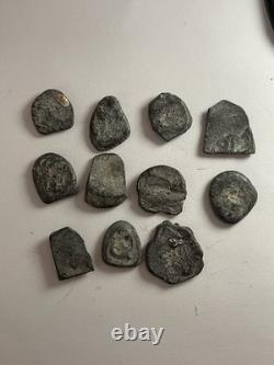 Lot of 11 Thai Mini Buddha Amulets Vintage Metal Buddhist Pendants