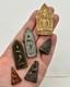 Lot of Thai Triangular Buddha Amulet Figures (6)