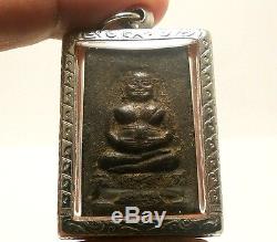 Lp Boon Big Belly Buddha Thai Antique Amulet Prosperity Lucky Rich Happy Pendant