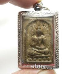 Lp Boon Buddha Bless In Sacred Temple Thai Peaceful Lucky Success Amulet Pendant