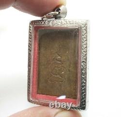 Lp Boon Buddha Bless In Sacred Temple Thai Peaceful Lucky Success Amulet Pendant