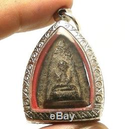 Lp Boon Buddha Chant Magic Blessing Lucky Rich Success Real Thai Amulet Pendant