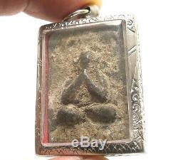 Lp Boon Buddha Chant Magic Top Mantra Blessing Thai Real Powerful Amulet Pendant